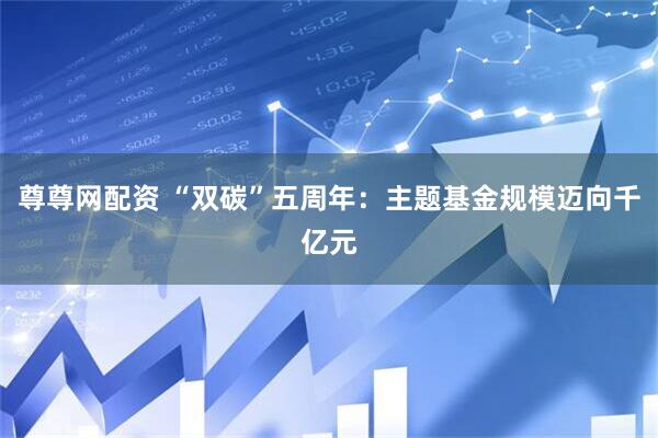 尊尊网配资 “双碳”五周年：主题基金规模迈向千亿元